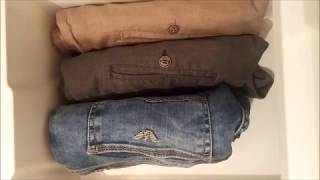 How to fold pants  fast practical Marie Kondo [upl. by Gleason]