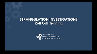 TRAILER Strangulation Investigation Roll Call Training [upl. by Avid]