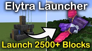 Fastest Way To Travel In Minecraft Java TUTORIAL Best EASY Elytra Launcher 119 [upl. by Pillihpnhoj248]