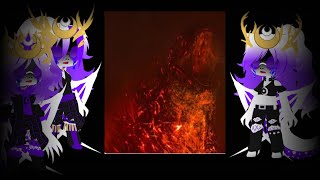 Moonhidora Reacts to Burning Godzilla vs King Ghidorah King Ghidorah x Moonhidora [upl. by Bubb]