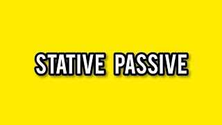 Stative Passive [upl. by Katalin66]