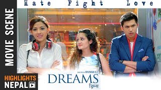 HATE  FIGHT  LOVE  Anmol KC  Samragyee RL Shah  Nepali Superhit Movie quotDreamsquot Scene [upl. by Lewiss305]