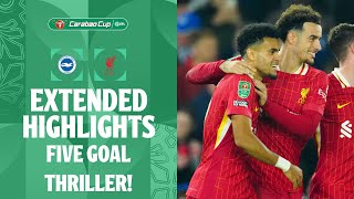 HOLDERS SURVIVE  Brighton v Liverpool extended highlights [upl. by Ztnarf]