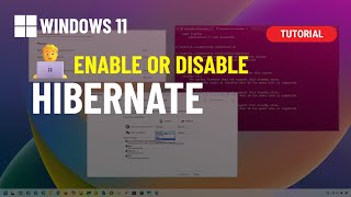 Windows 11 Disable or Enable Hibernate from Command Prompt or PowerShell [upl. by Seavir]