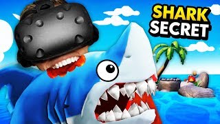 EATING SECRET SHARK To Survive On VR ISLAND [upl. by Noitsuj]