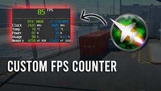 How to Setup a Custom FPS Counter  MSI Afterburner [upl. by Miehar]