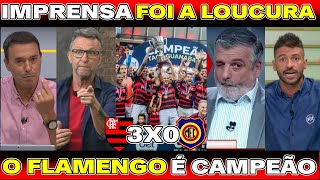 IMPRENSA SE RENDEU AO FLAMENGO quotCAMPEÃO DA TAÇA GUANABARAquot FLAMENGO 3X0 MADUREIRA [upl. by Llerroj412]