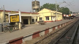 Gorakhpur  Lucknow Intercity Express arriving at Basti Railway Station [upl. by Noyek]