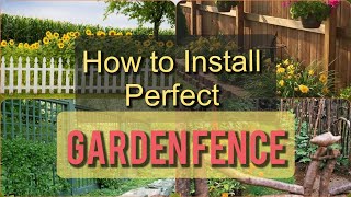 Installation Of The Most Beautiful Garden Fences l Garden Fences l Garden Protection Ideas [upl. by Meece]