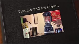 Vitamix 750 Chocolate quotVeganstylequot Ice Cream [upl. by Nerine]