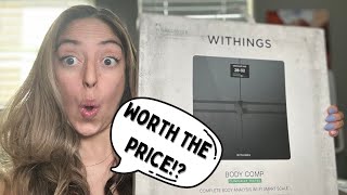 WITHINGS Body Comp  Scale for Body Weight and Complete Body Analysis WiFi amp Bluetooth Review [upl. by Atidnan]