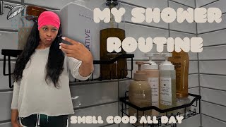 VLOGMAS DAY 23 MY SHOWER ROUTINE How to SMELL good ALL DAY🌸 [upl. by Kennith]