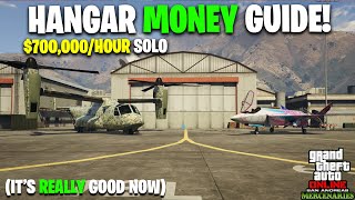 HANGAR MONEY GUIDE Up to 700kHour SOLO  GTA Online Hangar Business Guide 2024 [upl. by Novelia]