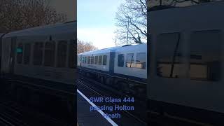 SWR Class 444 passing Holton Heath train class444 desiro southwesternrailway [upl. by Ahsineb]