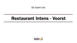 De Kaart Van Restaurant Intens [upl. by Shue]