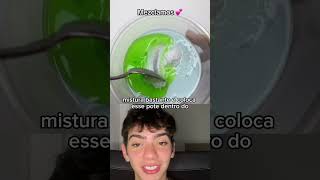 Como fazer Slime caseiro shampoo detergente sal e freezer 👏 [upl. by Epilef]