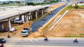 Ultimate Road Construction Making Foundation Road By Bulldozer amp Grader Spreading Gravel [upl. by Macario661]