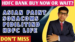 Asian paint share news  Hdfc Bank share news  Hdfc Life share  Sonacoms share  Pidilitind share [upl. by Anatole]