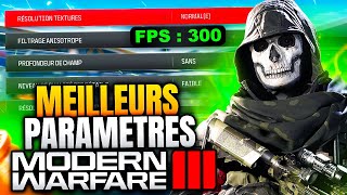 CoDModern Warfare 3  Les MEILLEURS RÉGLAGES  FPS Visibilité input lag [upl. by Nahpos]