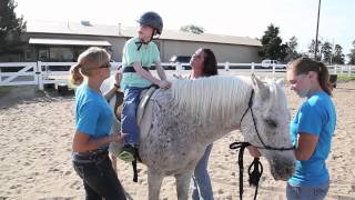 Horse therapy at the Flint Hills Therapeutic Riding Center [upl. by Enttirb876]