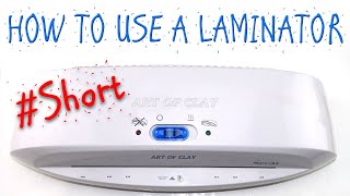 How to Use a Laminator SHORTS [upl. by Naicad]