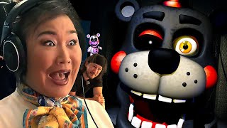 My Mom Plays Five Nights at Freddys Pizzeria Simulator [upl. by Bik]