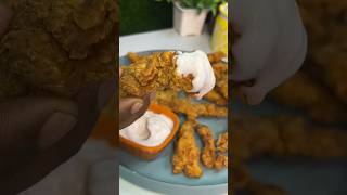 Crispy finger strips food recipe chef chicken shorts subscribe [upl. by Eidnak890]