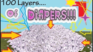 100 Layers Of Diapers Challenge ABDL Adult Baby Uncut Version Not Shortened [upl. by Anilah]