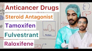 Anticancer Drugs  Steroid Antagonist  Tamoxifen  Fulvestrant  Raloxifene [upl. by Atnoek898]