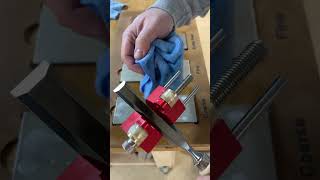 How To Sharpen A Chisel on Diamond Stones woodworking [upl. by Suiravat893]