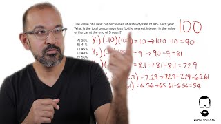 PERCENTAGE WORD PROBLEM FOR THE PSAT SAT amp ACT [upl. by Mccullough]