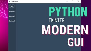 Python Modern GUI with Tkinter [upl. by Drewett]