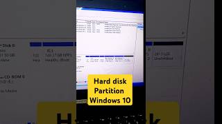 How to create a new partition in the windows 10 shortvideo windows partition harddisk [upl. by Ateiluj]