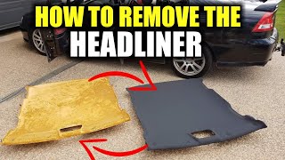 How To Remove a SEDAN Car HEADLINER In Any Vehicle [upl. by Maurits]