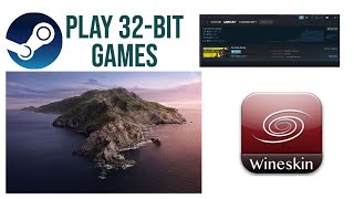 Using WineSkin on Mac OS Catalina to play 32bit games Steam [upl. by Abner897]