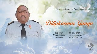 Livestream Uitvaartdienst amp Crematie van Dilipkoemar Ganga [upl. by Aimik224]