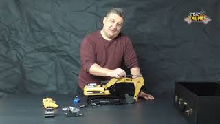 RC Excavator Huina 580 Full Metal  In Depth Review [upl. by Niret398]