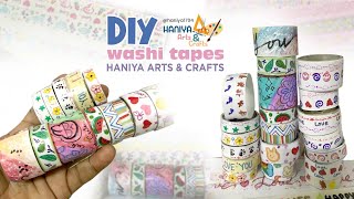 how to make washi tape for journal  diy washi tape  how to make paper washi tape at home [upl. by Annodal]