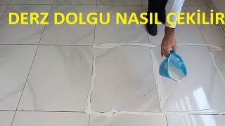 USTASINDAN FAYANSLARA DERZ DOLGUSU NASIL ÇEKİLİR  ÇEKPASLA İKİ DAKİKADA DERZ [upl. by Ymarej]