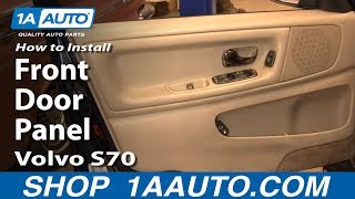 How To Remove Front Door Panel 9800 Volvo S70 [upl. by Tnek435]