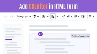 How to add CKEditor in HTML form [upl. by Bensen638]