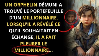 ORPHELIN TRANSFORME SA VIE APRÈS AVOIR TROUVÉ LE PORTEFEUILLE D’UN MILLIONNAIRE RÉACTION SURPRENANTE [upl. by Odnalro]