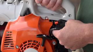 How to Start Stihl Leaf Blower [upl. by Airretal65]