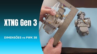 XTNG Gen3 Pro  Dimensões vs PWK 38 Keihin [upl. by Ajuna479]