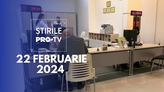 Știrile PRO TV  22 Februarie 2024 [upl. by Wrennie563]