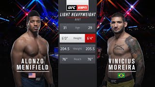 Alonzo Menifield vs Vinicius Moreira Full Fight Full HD [upl. by Behre307]