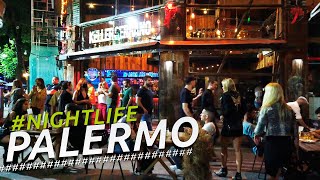 NIGHTLIFE PALERMO SOHO I BUENOS AIRES I ARGENTINA I 4K Walking Tour VLOG [upl. by Howlend]