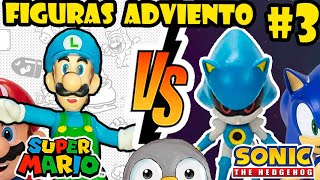 DIA 3 SONIC VS MARIO RETO faltan 22 días para Navidad Comparativa Figuras Calendario Adviento 2022 [upl. by Rilda]