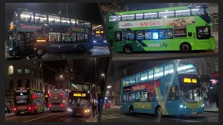 Leeds Buses By Night March 2022 [upl. by Enileme]