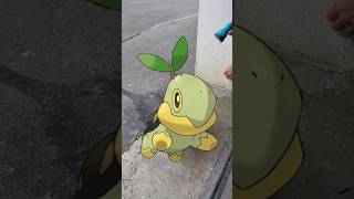 création du pokemon Tortipouss en taille réel partie 1 pokemon [upl. by Kalin525]